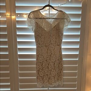 Elegant Lace Dress in Cream